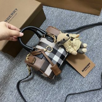 Burberry Mini Checkered Satchel Bag