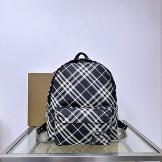 Burberry Black Check Backpack