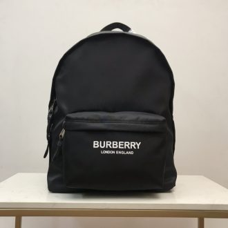 Burberry Black Logo Backpack