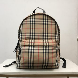 Burberry Check Pattern Backpack