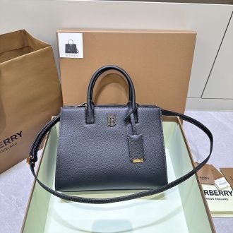 Burberry Leather TB Monogram Handbag