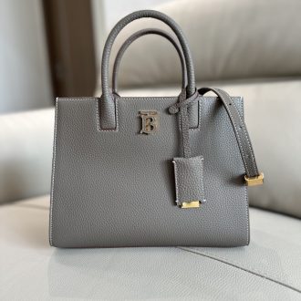 Burberry Leather Small Tote Bag