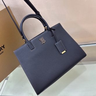 Burberry Leather Medium Tote Bag