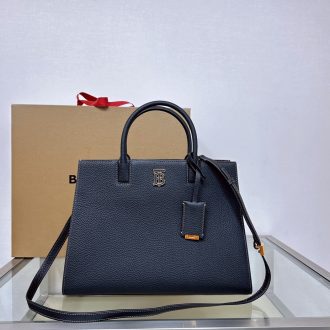 Burberry Classic Black Leather Tote Bag