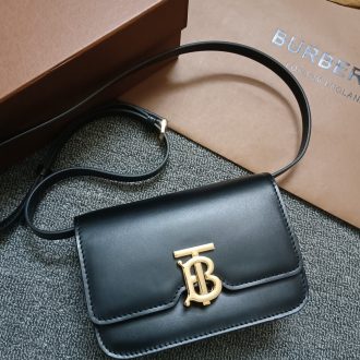 Burberry TB Monogram Leather Crossbody Bag