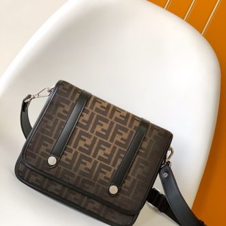 Fendi Monogram Canvas Crossbody Bag
