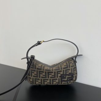 Fendi Monogram Baguette Shoulder Bag