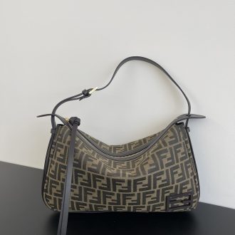 Fendi Monogram Baguette Shoulder Bag