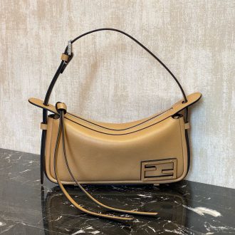 Fendi Leather Baguette Shoulder Bag