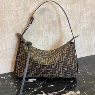 Fendi Monogram Canvas Shoulder Bag