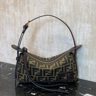 Fendi Monogram Canvas Baguette Bag