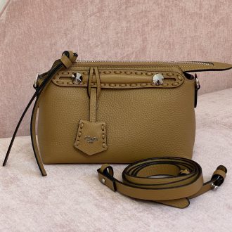 Fendi Brown Leather Crossbody Bag