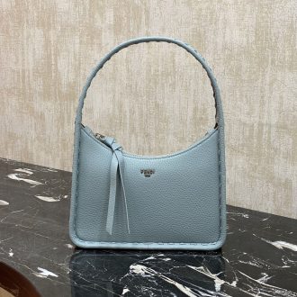 Fendi Pastel Blue Leather Handbag