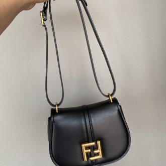 Fendi Black Leather Crossbody Bag