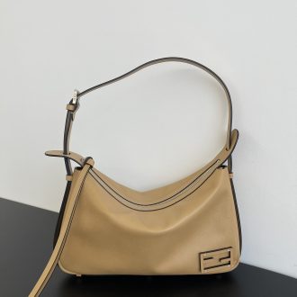 Fendi Tan Leather Shoulder Bag