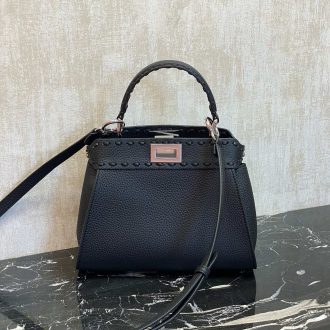 Fendi Black Leather Handbag
