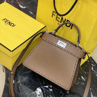 Fendi Women's Brown Leather Handbag