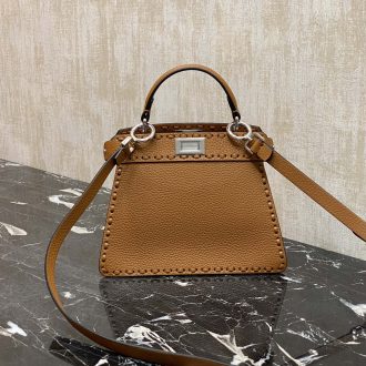 Fendi Leather Top Handle Bag