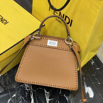 Fendi Classic Tan Leather Handbag