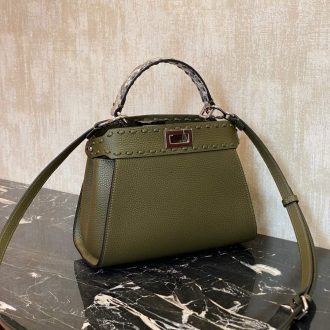 Fendi Peekaboo Mini Leather Bag