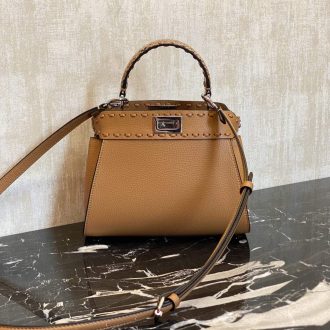 Fendi Peekaboo Iconic Leather Handbag