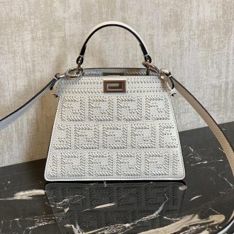 Fendi Iconic Handbag with Embossed Design
