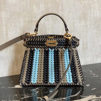 Fendi Peekaboo Woven Leather Bag