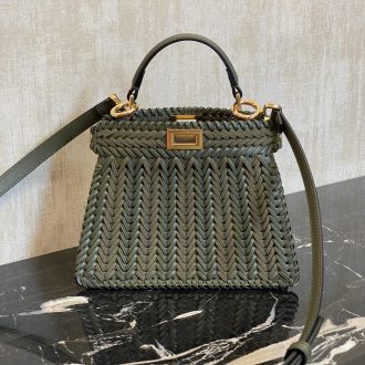 Fendi Braided Leather Handbag