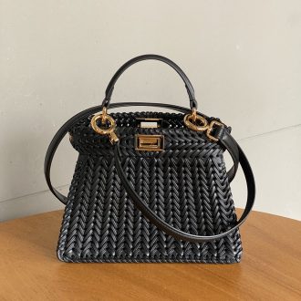 Fendi Peekaboo Woven Leather Bag