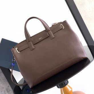 Dior Brown Leather Tote Bag