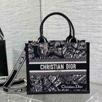 Dior Monochrome Print Tote Bag