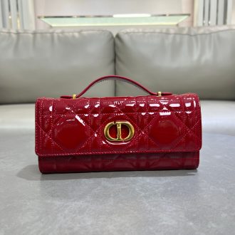 Dior Quilted Patent Leather Clutch