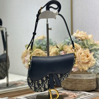 Dior Saddle Bag - Elegant Monogram Design
