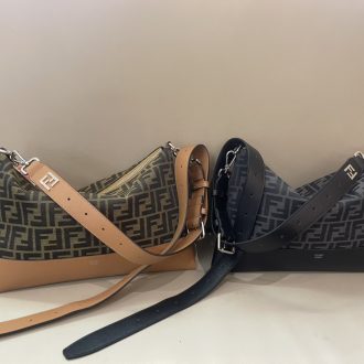 Fendi Monogram Leather Crossbody Bags
