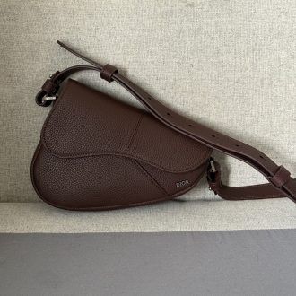 Dior Saddle Brown Leather Bag