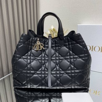Dior Quilted Leather Tote Bag