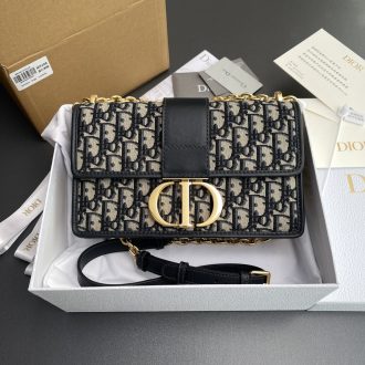 Dior Signature Canvas and Leather Shoulder Bag