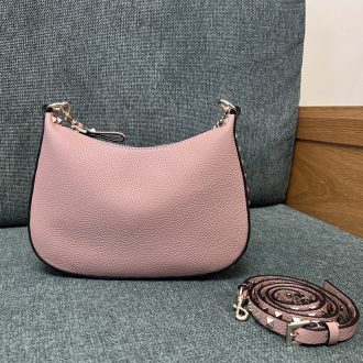 Dior Pink Pebbled Leather Shoulder Bag