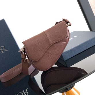 Dior Saddle Bag in Brown Leather