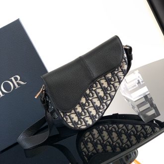 Dior Saddle Bag with Monogram Canvas