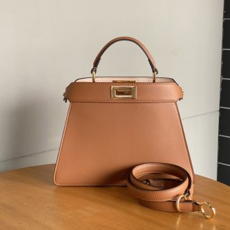 Fendi Peekaboo Iconic Leather Handbag