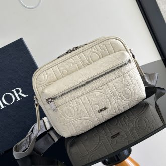 Dior Embossed Leather Crossbody Bag