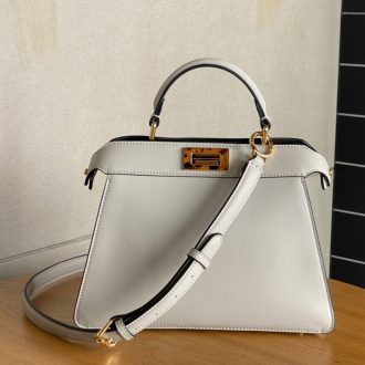 Fendi Peekaboo Mini Leather Handbag