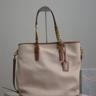 YSL Tote Bag with Leather Accents