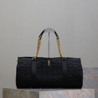 YSL Quilted Black Duffel Bag