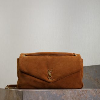 YSL Suede Envelope Chain Bag
