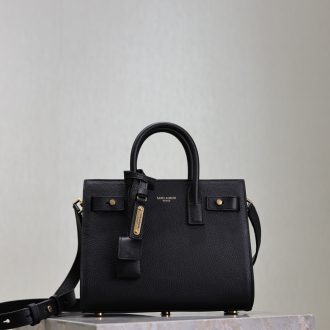 YSL Classic Black Leather Handbag