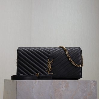 YSL Quilted Leather Chain Shoulder Bag