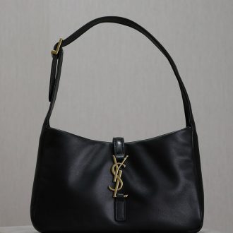 YSL Classic Black Leather Shoulder Bag