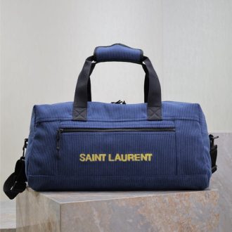 YSL Saint Laurent Corduroy Duffel Bag